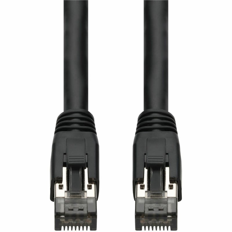 AddOn 10-Pack 3ft Black CAT 8 Shielded (S/FTP) PVC Ethernet Cable Snagless Easy Boot RJ-45 M/M Bulk Bag Packaged, No Twist Ties - Thumbnail 1