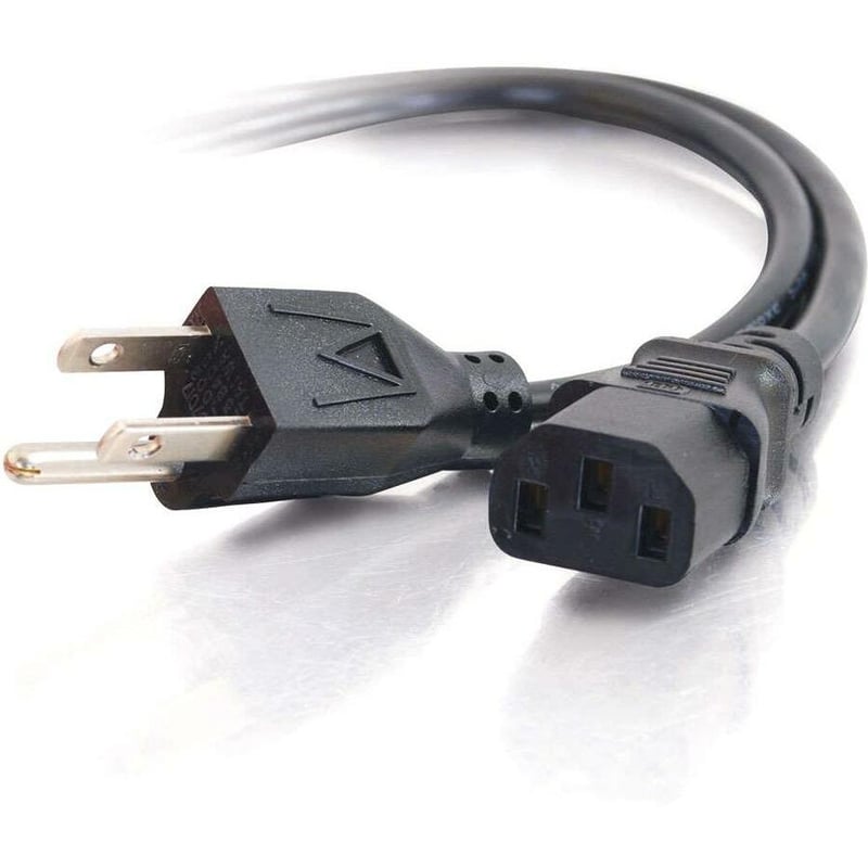 C2G 6ft 14 AWG Premium Universal Power Cord (NEMA 5-15P to IEC320C13) TAA - Thumbnail 1