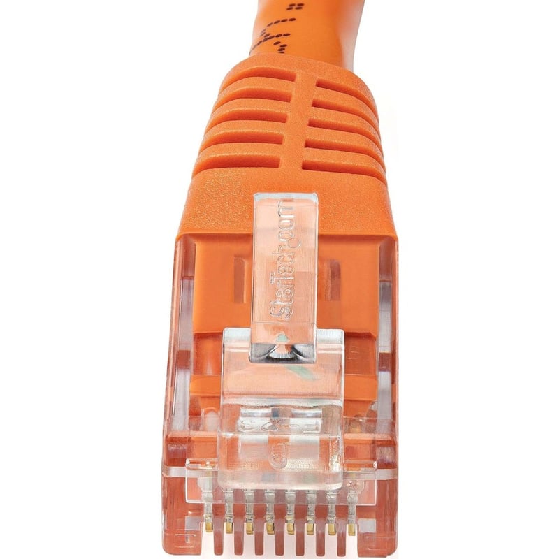 StarTech.com 25ft CAT6 Ethernet Cable - Orange Molded Gigabit - 100W PoE UTP 650MHz - Category 6 Patch Cord UL Certified Wiring/TIA - Thumbnail 2