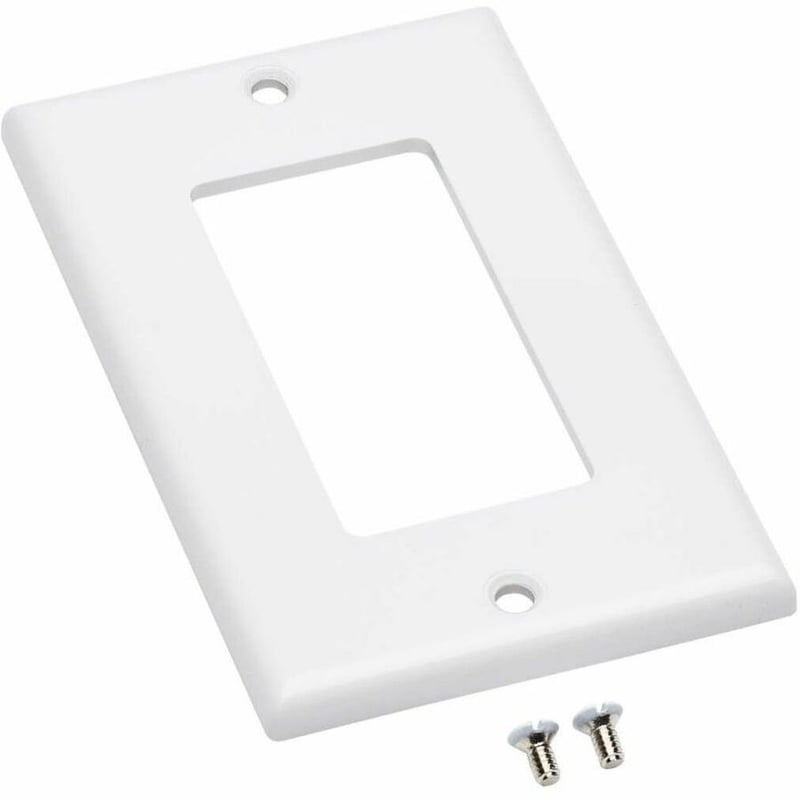 Tripp Lite by Eaton Single-Gang Faceplate, Decora Style - Vertical, White - Thumbnail 5