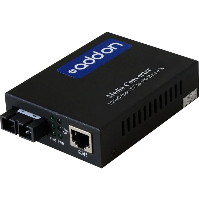 AddOn 10/100Base-TX(RJ-45) to 100Base-LX(SC) SMF 1310nm 80km Media Converter - Thumbnail 1