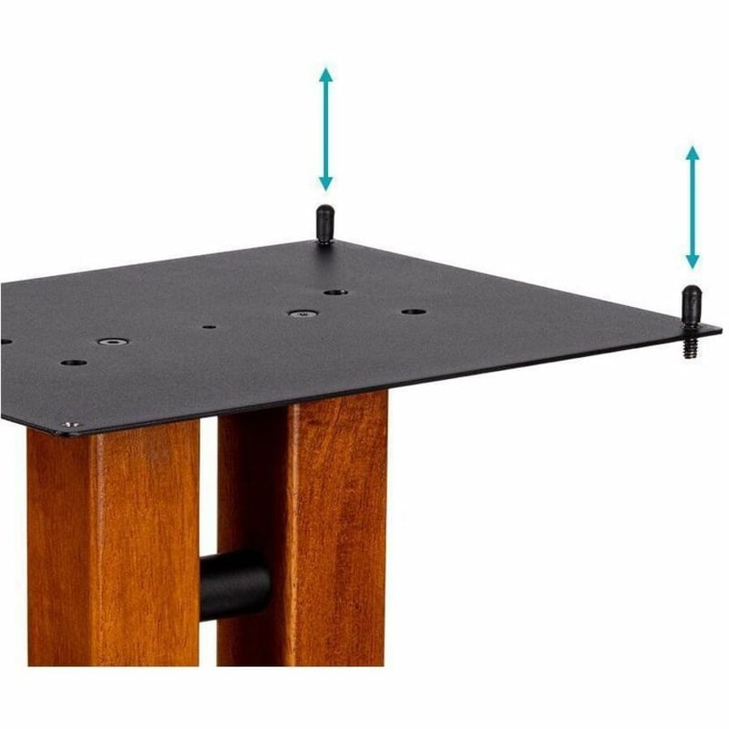 MONOLITH BY MONOPRICE 24IN CHERRY WOOD SPEAKER STAND WITH ADJUSTABLE TOP PLATE - Thumbnail 3