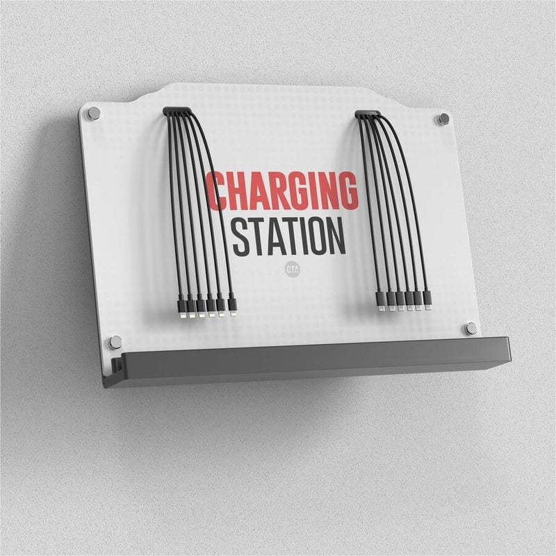 CTA Digital Charging Station Wall Mount for 12 Devices - Thumbnail 2