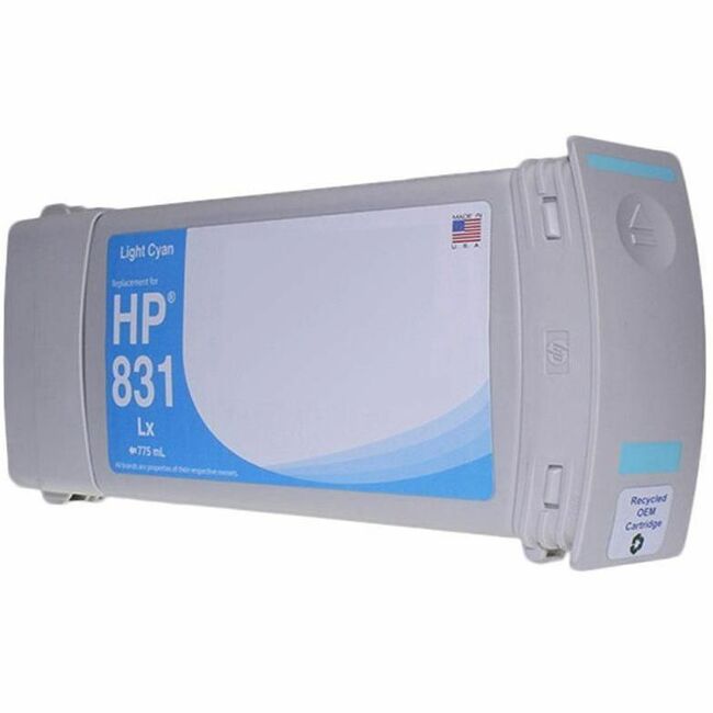 WF Remanufactured Light Cyan Wide Format Ink Cartridge for HP 831 (CZ686A) - Thumbnail 1