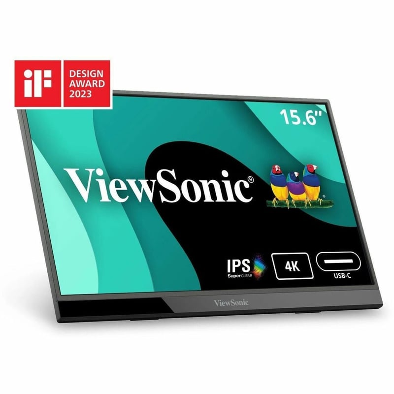 ViewSonic VX1655-4K - 15.6" 4K UHD Portable IPS Monitor with 60W USB C, mini HDMI - 400 cd/m - Thumbnail 1
