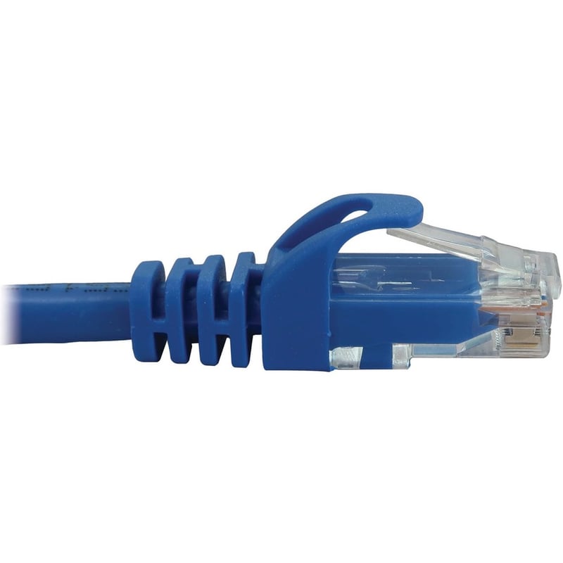 Eaton Tripp Lite Series Cat6a 10G Snagless Molded UTP Ethernet Cable (RJ45 M/M), PoE, Blue, 1 ft. (0.3 m) - Thumbnail 4