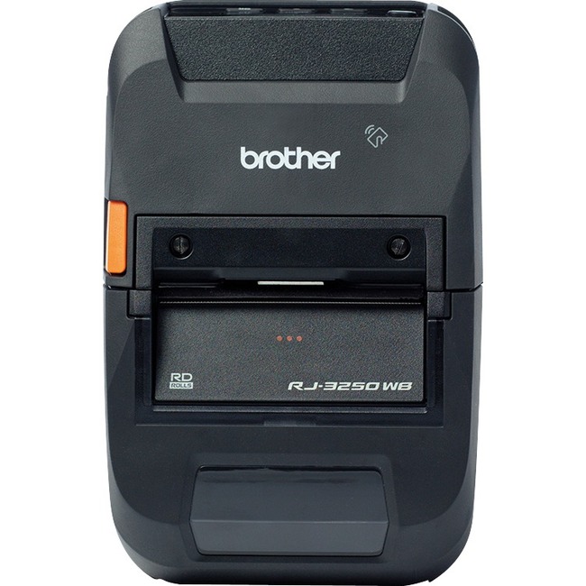 Brother RuggedJet RJ-3250WB-LCP Mobile Direct Thermal Printer - Monochrome - Portable - Label/Receipt Print - Ethernet - USB - Bluetooth - Wireless LAN - Black - Thumbnail 1