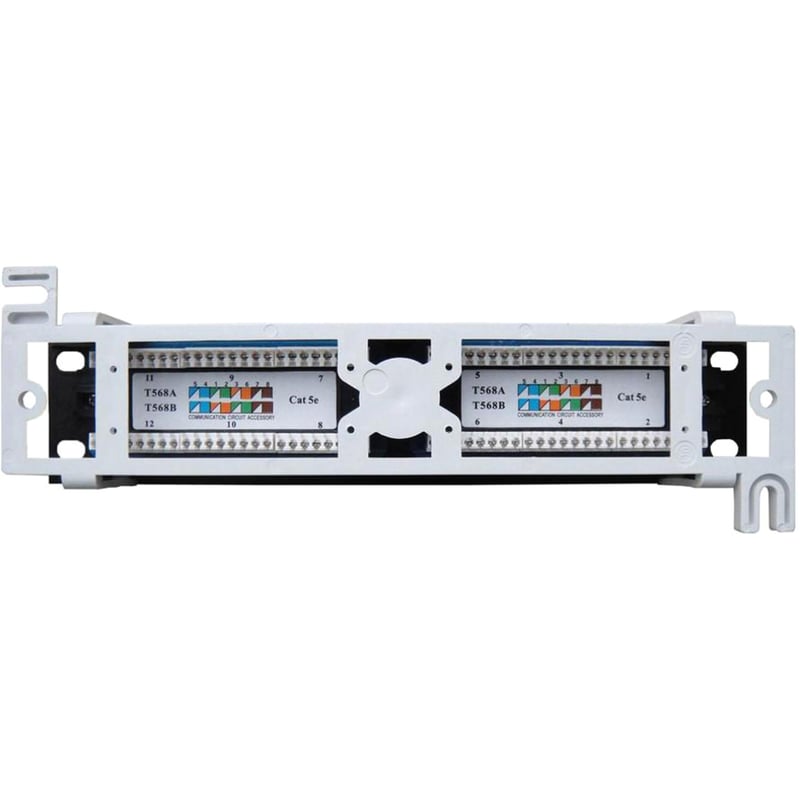 4XEM 12 Port CAT5E Wall Mount Patch Panel - Thumbnail 2