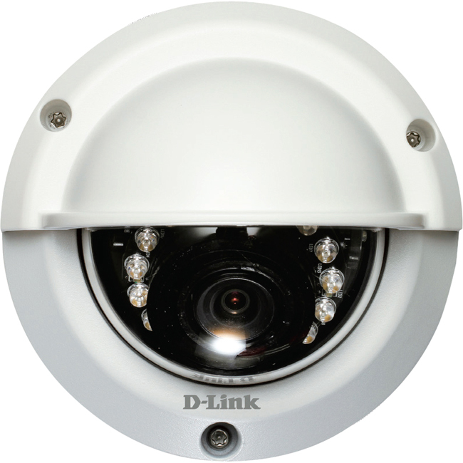 D-Link DCS-6314 2 Megapixel HD Network Camera - Color, Monochrome - Dome - White - Thumbnail 1