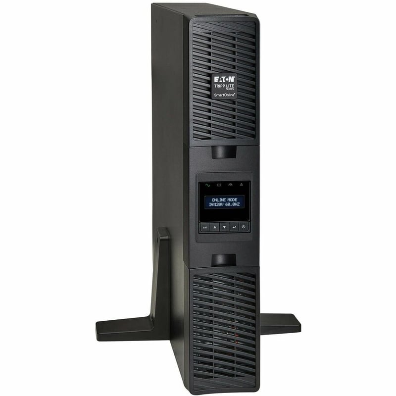 Eaton Tripp Lite Series SmartOnline 1500VA 1350W 120V Double-Conversion Sine Wave UPS - 8 Outlets, Extended Run, Network Card Option, LCD, USB, DB9, 2U Rack/Tower Battery Backup - Thumbnail 2