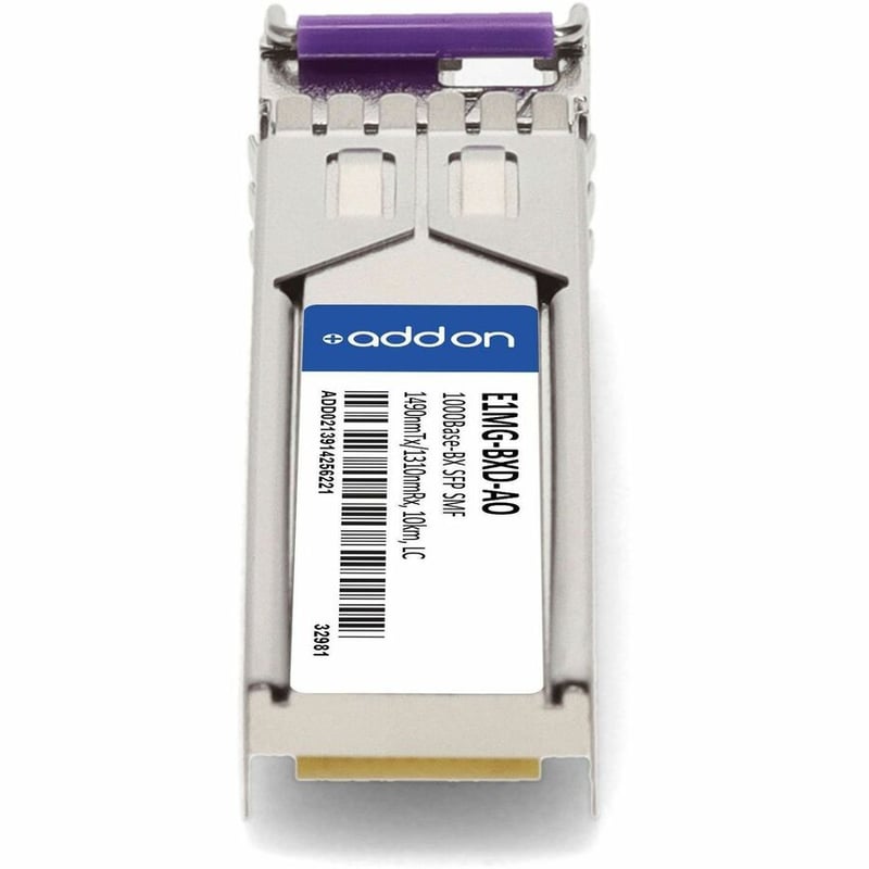 Brocade (Formerly) E1MG-BXD Compatible TAA Compliant 1000Base-BX SFP Transceiver (SMF, 1490nmTx/1310nmRx, 10km, LC) - Thumbnail 4