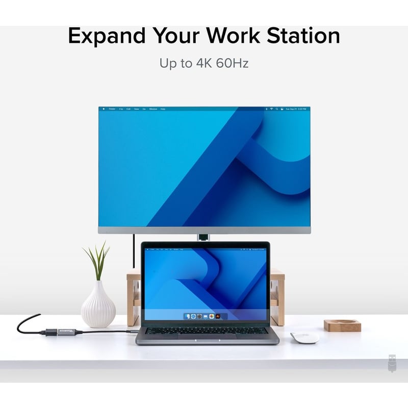 Plugable USB C to HDMI 2.0 Adapter Compatible with 2018 iPad Pro, 2018 MacBook Air, 2018 MacBook Pro, Dell XPS 13 & 15, Thunderbolt 3 Ports & More - Thumbnail 3
