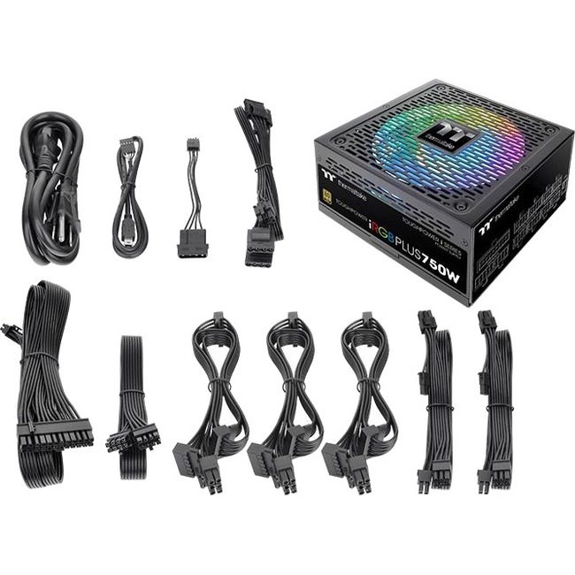 Thermaltake Toughpower iRGB PLUS Gold TPI-750DH3FCG Power Supply - Thumbnail 1