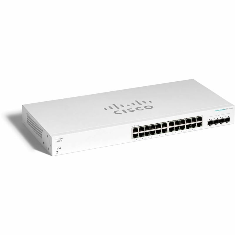 CBS220 SMART 24-PORT GE, 4X10G SFP+ REMANUFACTURED - Thumbnail 2