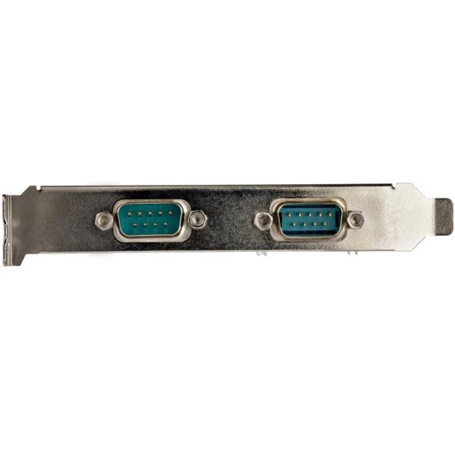 StarTech.com 2-port PCI Express RS232 Serial Adapter Card - PCIe to Dual Serial DB9 RS-232 Controller - 16950 UART - Windows and Linux - Thumbnail 3