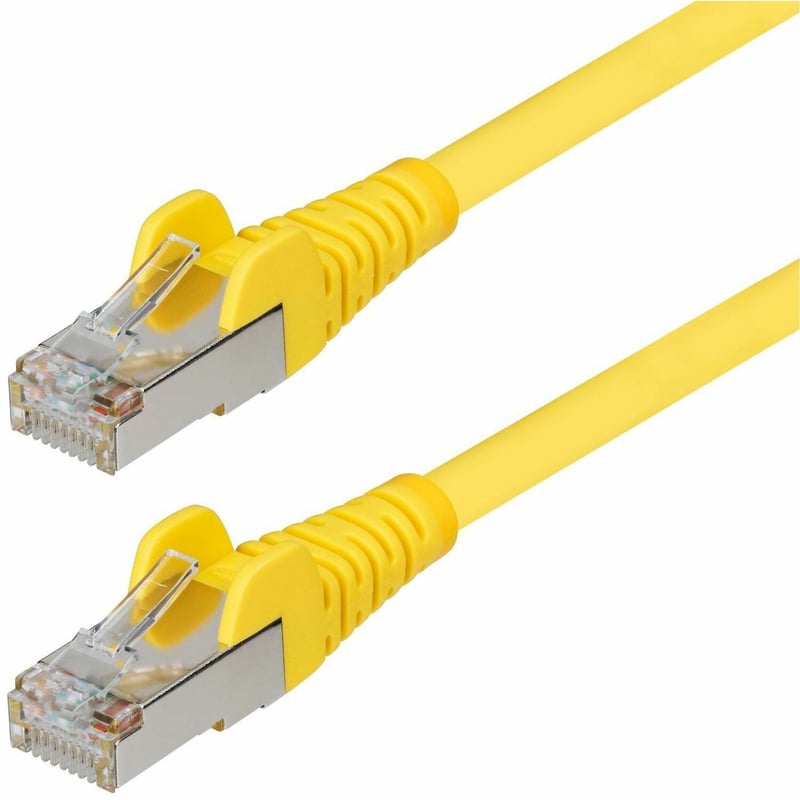 CAT6A ETHERNET CABLE - YELLOW 10GBE S/FTP LSZH 100W POE - Thumbnail 1