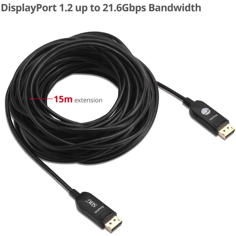 SIIG 4K DisplayPort 1.2 AOC Cable - 15M - Thumbnail 3