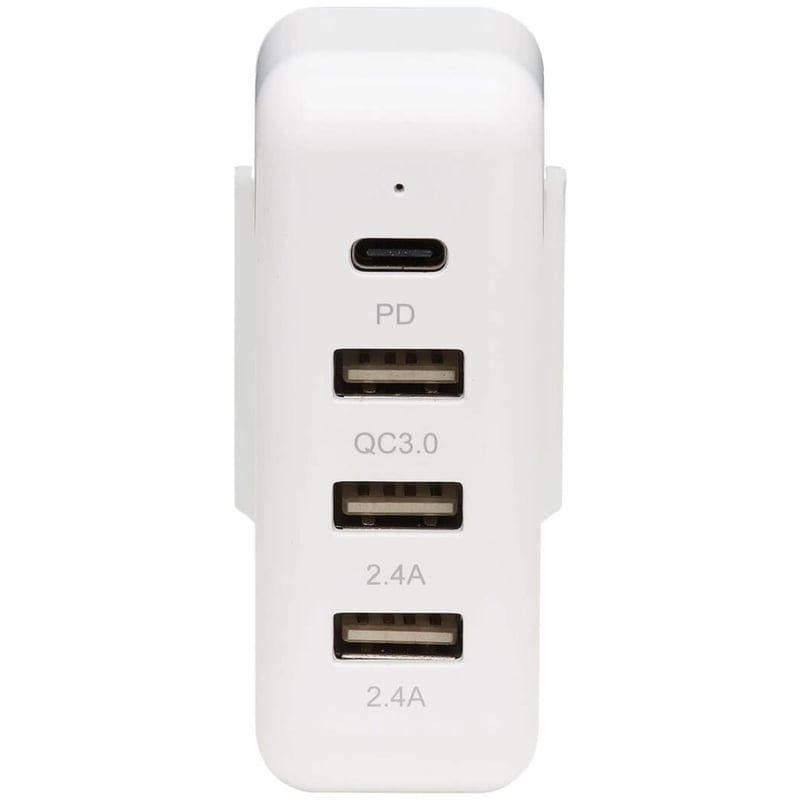 Tripp Lite by Eaton Portable Power Expansion Hub for Apple USB-C Power Adapter - 4 Ports (3 USB-A 1 USB-C 45W) - Thumbnail 4