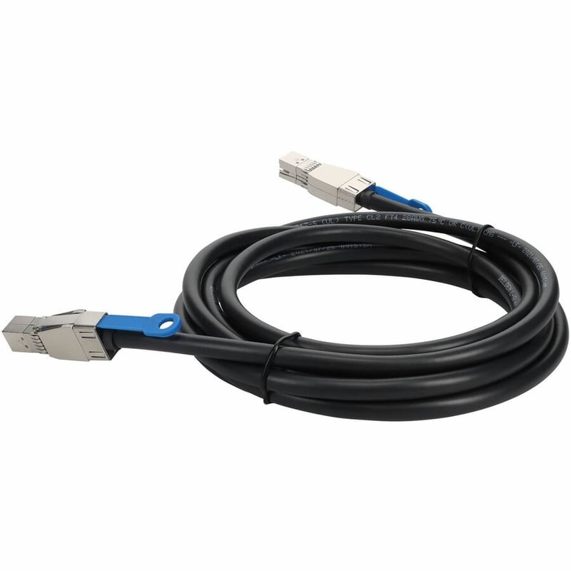 2m Dell 470-AATP Compatible SFF-8644 External Mini-SAS HD Male to Male Storage Cable - Thumbnail 3