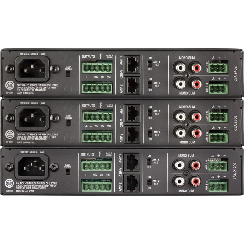 JBL Commercial 2120Z Amplifier - 240 W RMS - 2 Channel - Black - Thumbnail 2