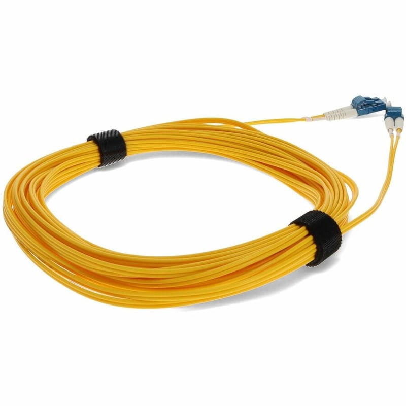 AddOn 30m LC (Male) to LC (Male) Straight Yellow OS2 Duplex OFNR (Riser-Rated) Fiber Patch Cable - Thumbnail 5