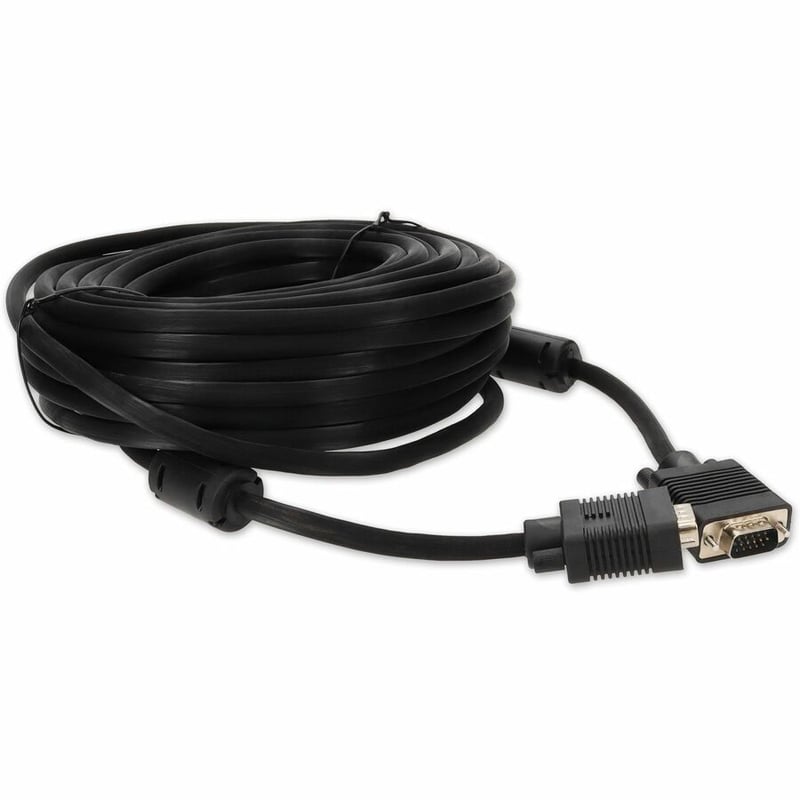 50ft VGA Male to VGA Male Black Cable For Resolution Up to 1920x1200 (WUXGA) - Thumbnail 3