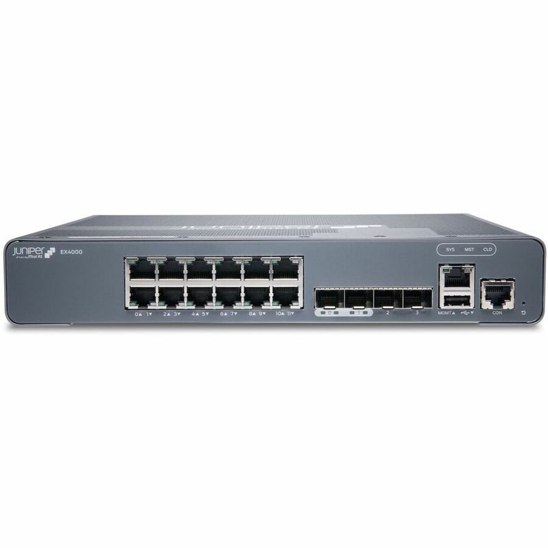 EX4000 12-PORT 10/100/1000BASET 4X 1G/10G SFP/SFP+ WITH STANDARD SW - Thumbnail 2