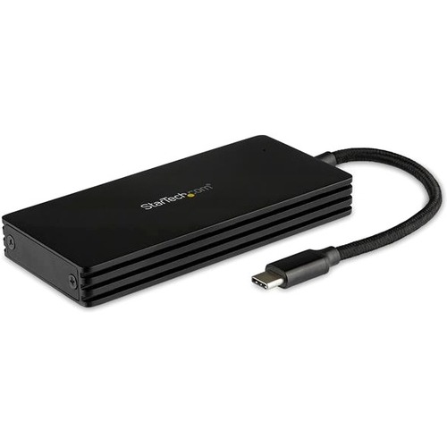 StarTech.com M.2 SSD Enclosure for M.2 SATA Drives - USB 3.1 Gen 2 - M.2 External Enclosure for USB-C Laptop - M.2 SATA USB Adapter - Thumbnail 1