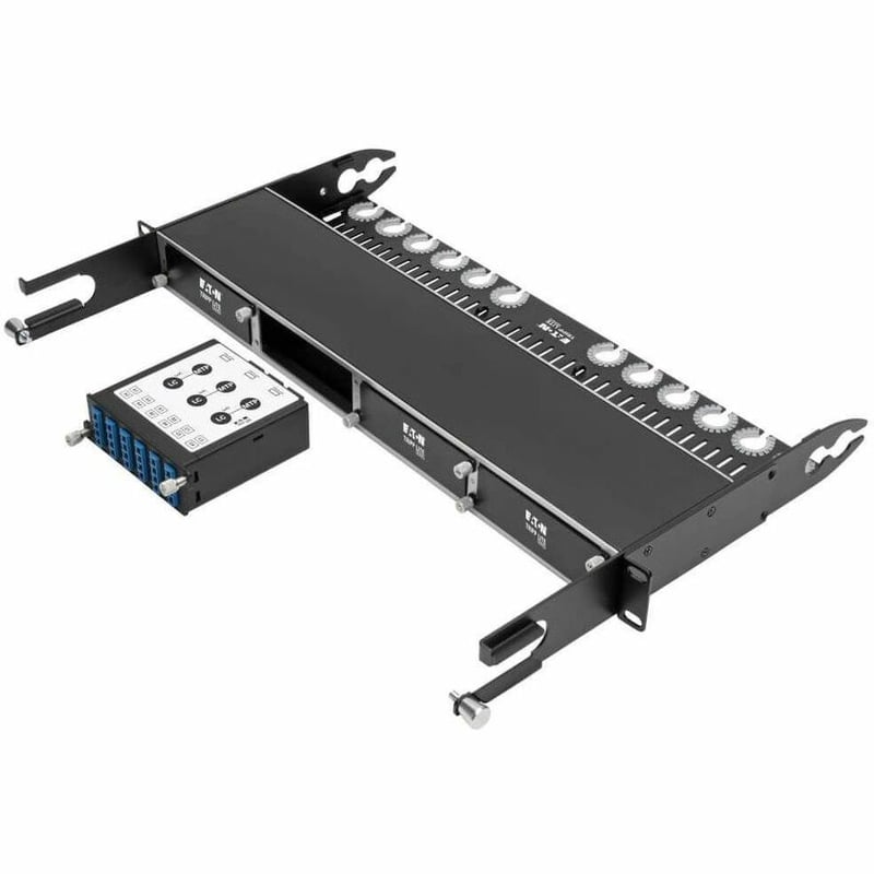 Tripp Lite by Eaton 40/100Gb Singlemode Fiber Breakout Cassette 40Gb to 4 x 10Gb 100Gb to 4 x 25Gb (x3) 8-Fiber MTP/MPO (APC) to (x12) LC (UPC) Duplex 9/125 N484 Chassis - Thumbnail 4