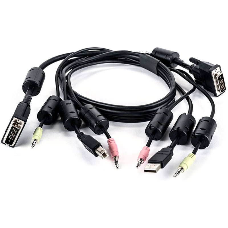 Vertiv Avocent USB Keyboard and Mouse, DVI-D Video and Audio Cable, 3 ft. for Vertiv Avocent Matrix Transmitter - Thumbnail 2