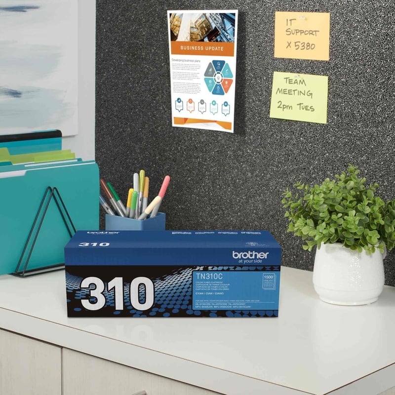 Brother Genuine TN310C Cyan Toner Cartridge - Thumbnail 4