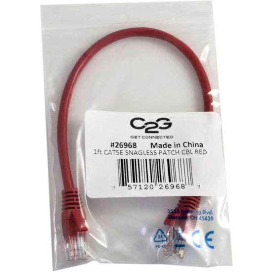 14FT CAT5E SNAGLESS UTP CABLE-RED - Thumbnail 5