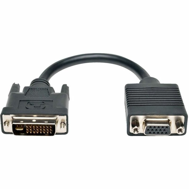 Eaton Tripp Lite Series DVI to VGA Adapter Cable (DVI-I Dual-Link to HD15 M/F), 8 in. (20.3 cm) - Thumbnail 2