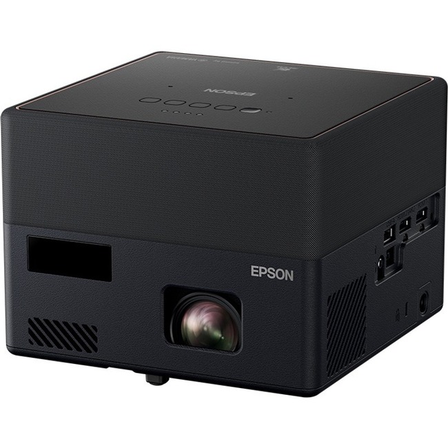Epson EpiqVision Mini EF12 3LCD Projector - 16:9 - Portable - Black - Refurbished - Thumbnail 1