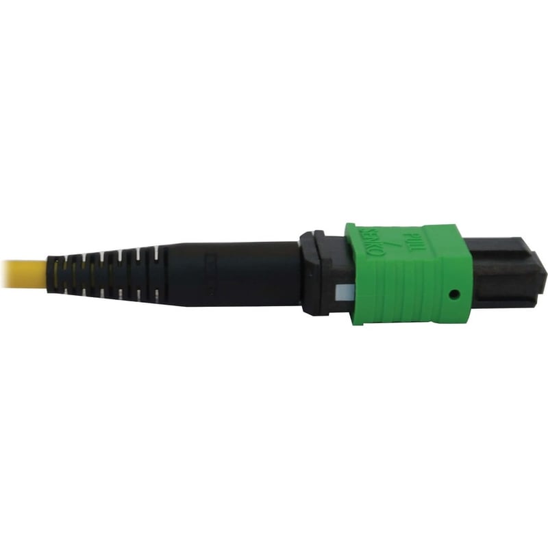 Eaton Tripp Lite Series 40/100/400G Singlemode 9/125 OS2 Breakout Fiber Optic Cable (12F MTP/MPO-APC to 4x Duplex SN-UPC F/M), LSZH, Yellow, 3 m (9.8 ft.) - Thumbnail 5