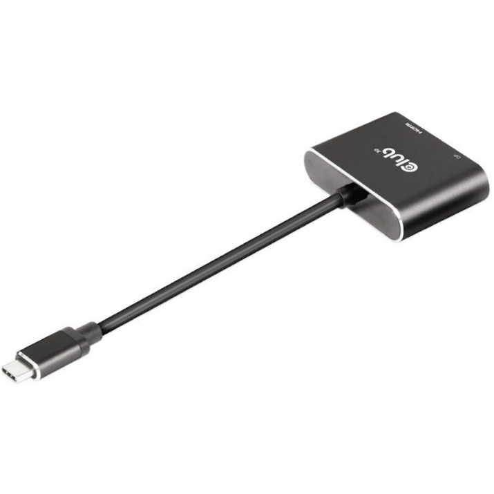 Club 3D MST Hub USB3.2 Gen2 Type-C(DP Alt-Mode) to DisplayPort + HDMI 4K60Hz M/F - Thumbnail 3