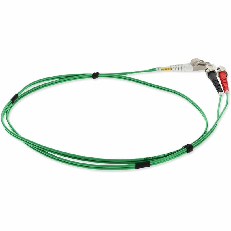 AddOn 3m ST to LC Green OM1 Duplex OFNR (Riser-Rated) TAA MMF Fiber Patch Cable - Thumbnail 5