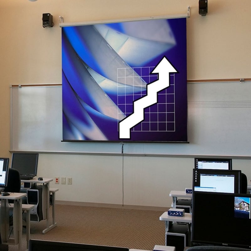 Draper Luma 109" Manual Projection Screen - Thumbnail 2