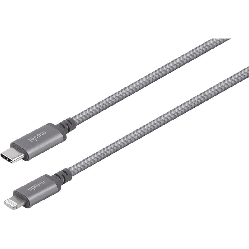 Moshi Integra USB-C to Lightning Cable 4 ft (1.2 m) Titanium Gray - Thumbnail 2