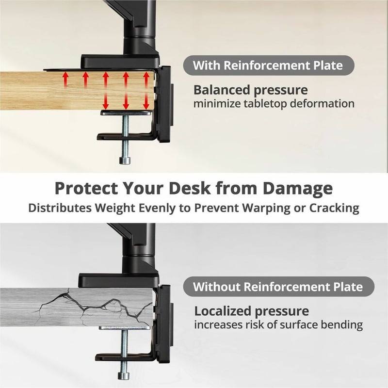 ADJUSTABLE REINFORCEMENT BRACKET MOUNT PLATE-BLACK - Thumbnail 2