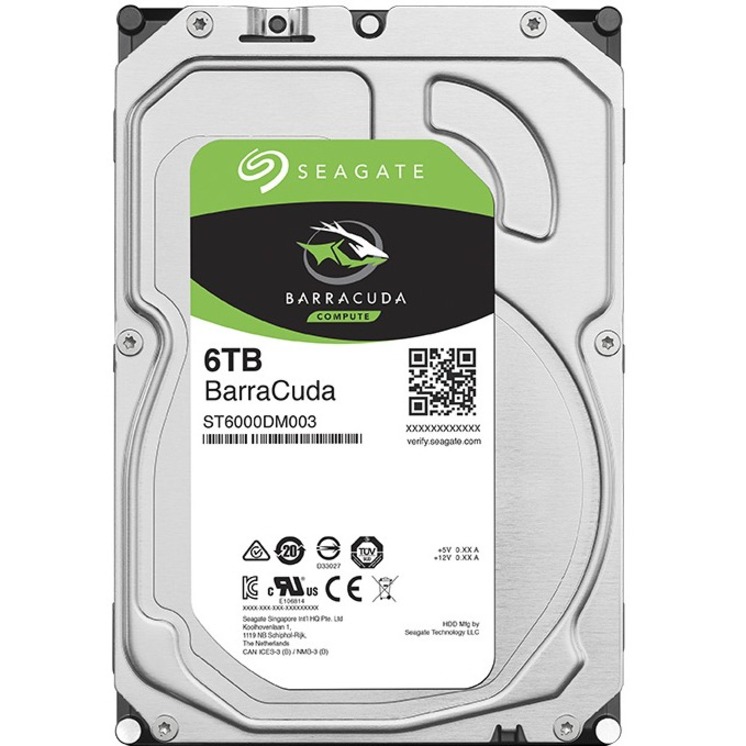 Seagate BarraCuda ST6000DM003 6 TB Hard Drive - 3.5" Internal - SATA (SATA/600) - Thumbnail 2
