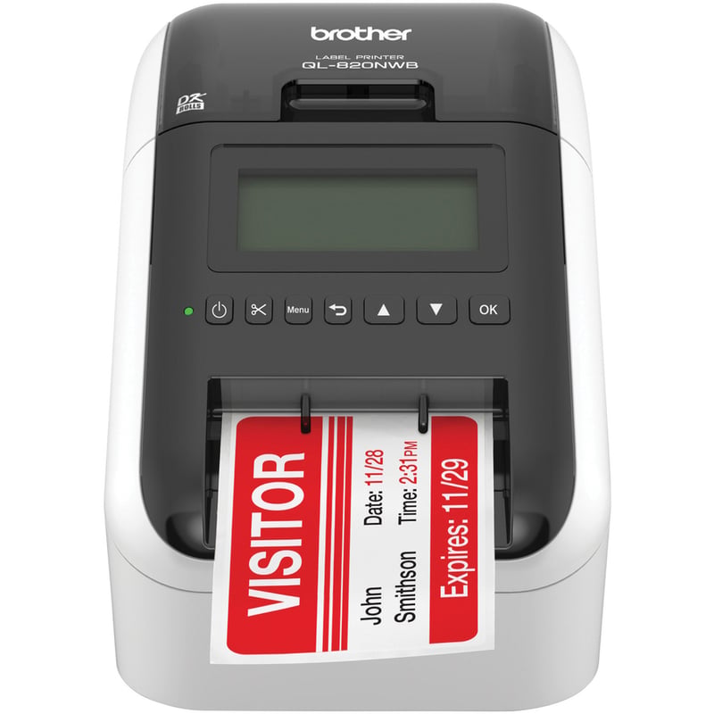 Brother QL-820NWB Label Printer - Direct Thermal - Monochrome - Thumbnail 3
