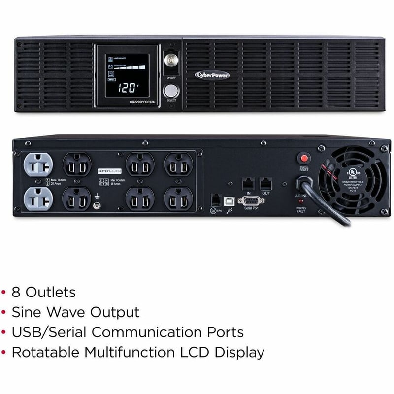 CyberPower OR2200PFCRT2U PFC Sinewave UPS Systems - Thumbnail 2