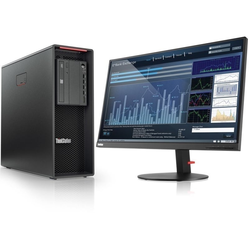 Lenovo ThinkStation P520 30BE00NDUS Workstation - 1 Xeon W-2235 - vPro Technology - 16 GB - 512 GB SSD - Tower - Thumbnail 3
