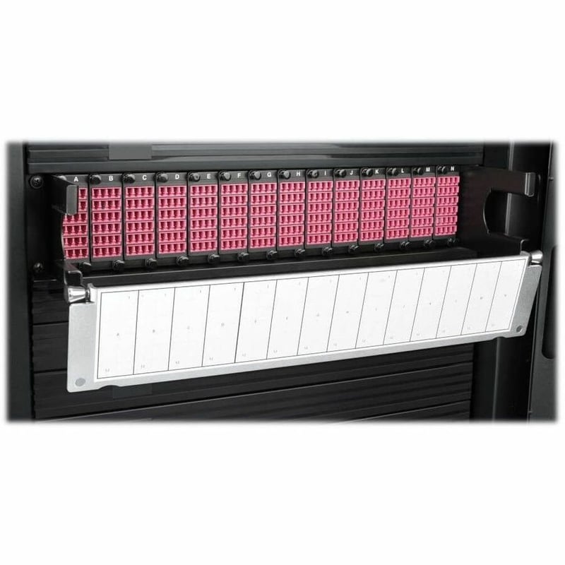 Eaton Tripp Lite Series 40/100Gb Fiber Breakout Patch Panel, 40Gb to 4 x 10Gb, 100Gb to 4 x 25Gb, 42 MTP QSFP to 168 LC Duplex OM4 50/125 Multimode Ports, 2U - Thumbnail 4