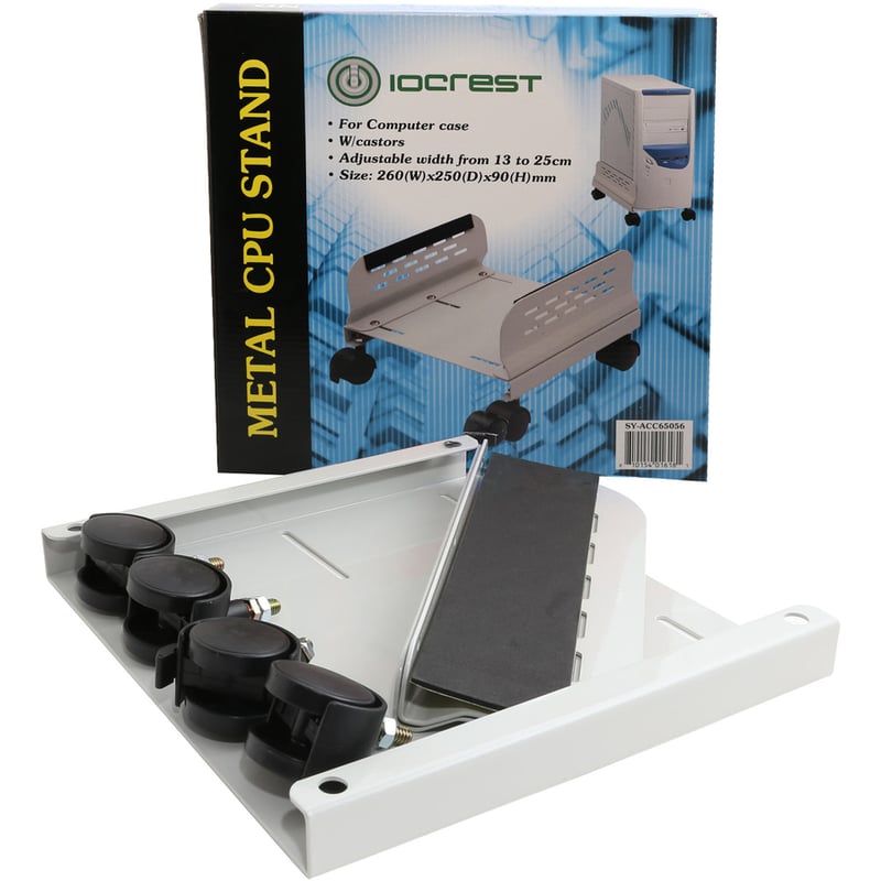 SYBA Steel PC Stand for ATX Case with Adj. Width with Caster wheels - Thumbnail 3