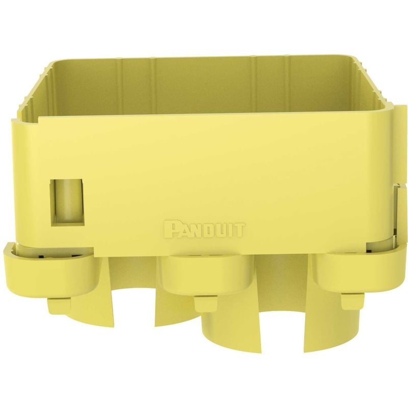Panduit FiberRunner® 2-Port Spillout, 4x4, Yellow - Thumbnail 1