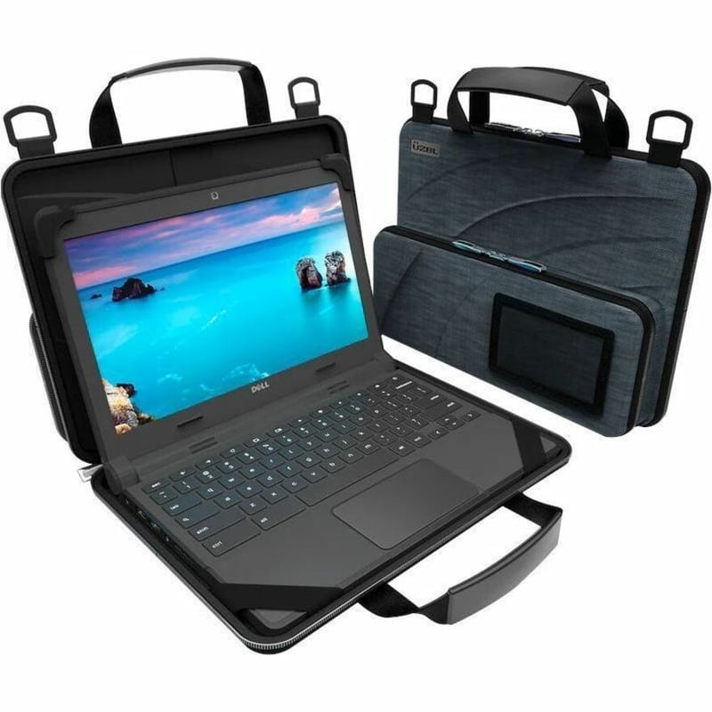 UZBL Always-On Carrying Case for 8.5" to 11.8" Chromebook - Deep Blue - Thumbnail 3