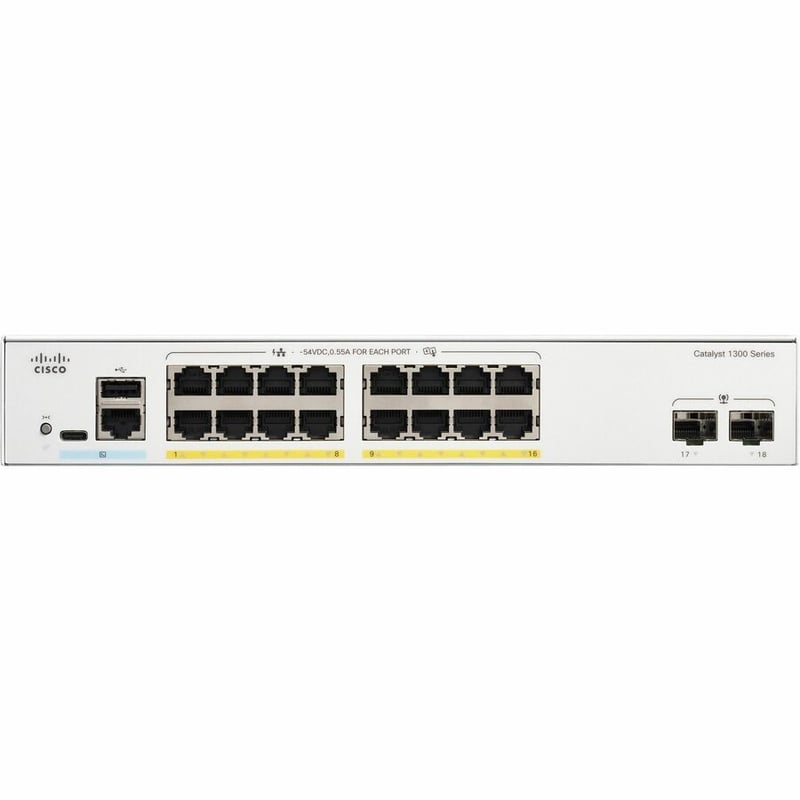Cisco Catalyst C1300-16FP-2G Ethernet Switch - Thumbnail 2