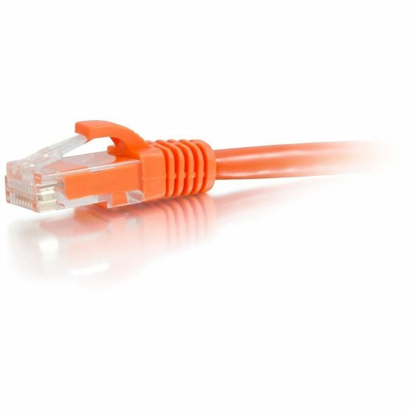 Quiktron Q-Series Patch Cords, CAT5E, Booted, Orange, 2 FT - Thumbnail 4